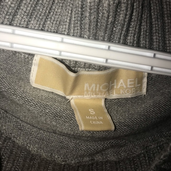 Michael Kors grey long sleeve midi dress - Picture 3 of 6